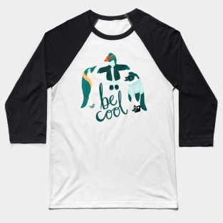 Be Cool Penguin Gang Baseball T-Shirt